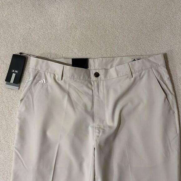 Adidas Golf ClimaLite Light Beige Golf Pants Size 36 X 34L -$99 New-NWT - Picture 2 of 11